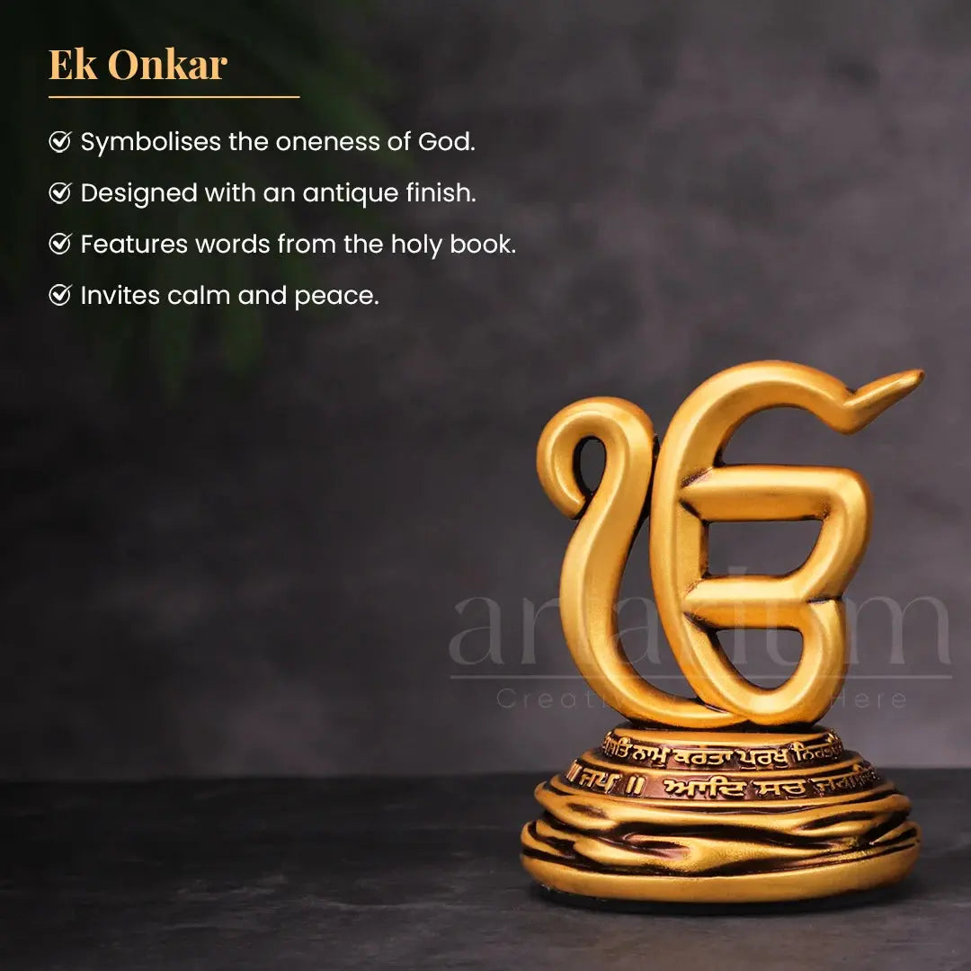 Ek Onkar Car Dashboard theartarium