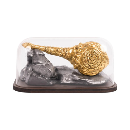Brass Hanuman Gada Gold Plated