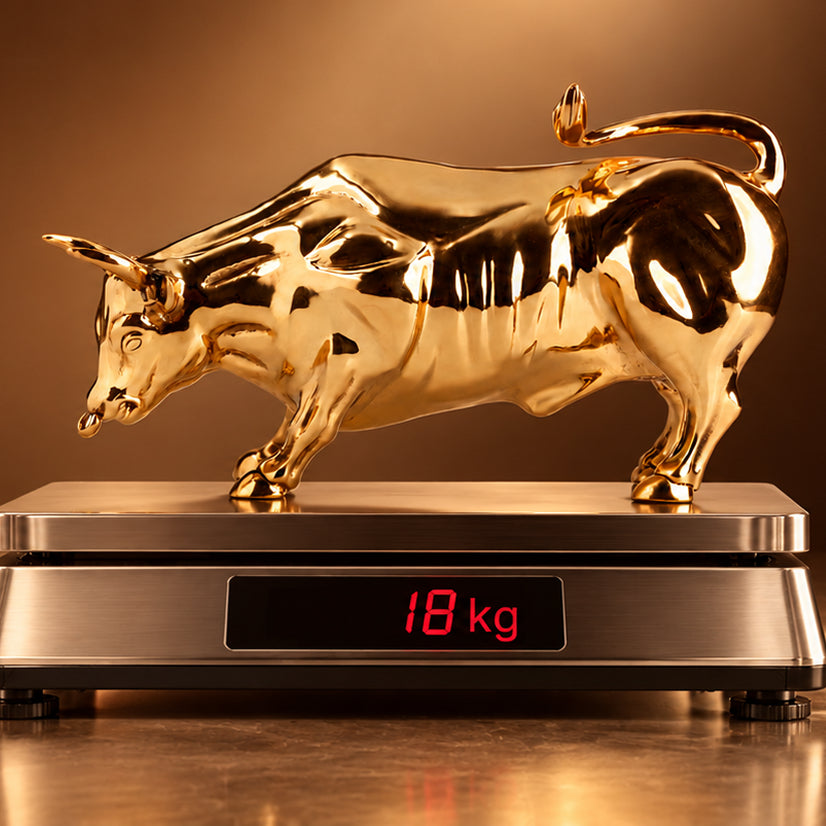 Pure Brass Bull of Prosperity 