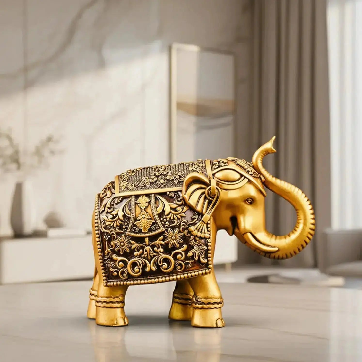 Royal Elephant Statue Set of 2 with Gift Box theartarium