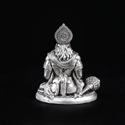 Meditating Lord Hanuman 2.0 Pure Silver theartarium