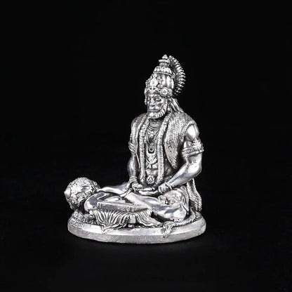 Meditating Lord Hanuman 2.0 Pure Silver theartarium