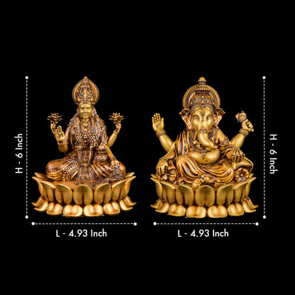 Dhanlaxmi Ganpati Bappa Murti (Lotus)