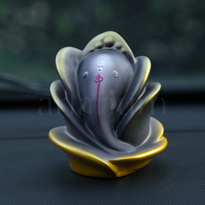 Rose Ganesha Car Dashboard theartarium