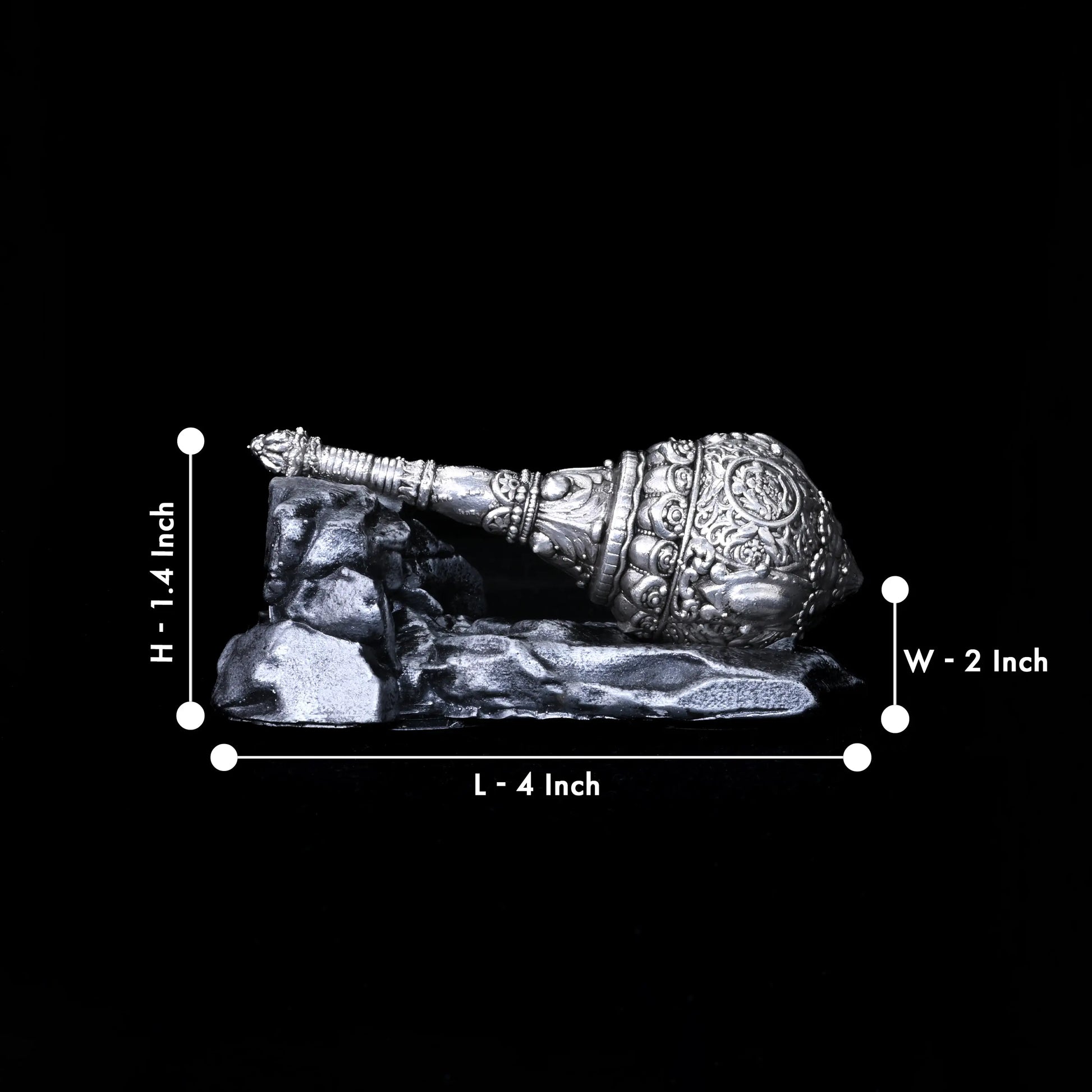 Lord Hanuman Gada Pure Silver theartarium