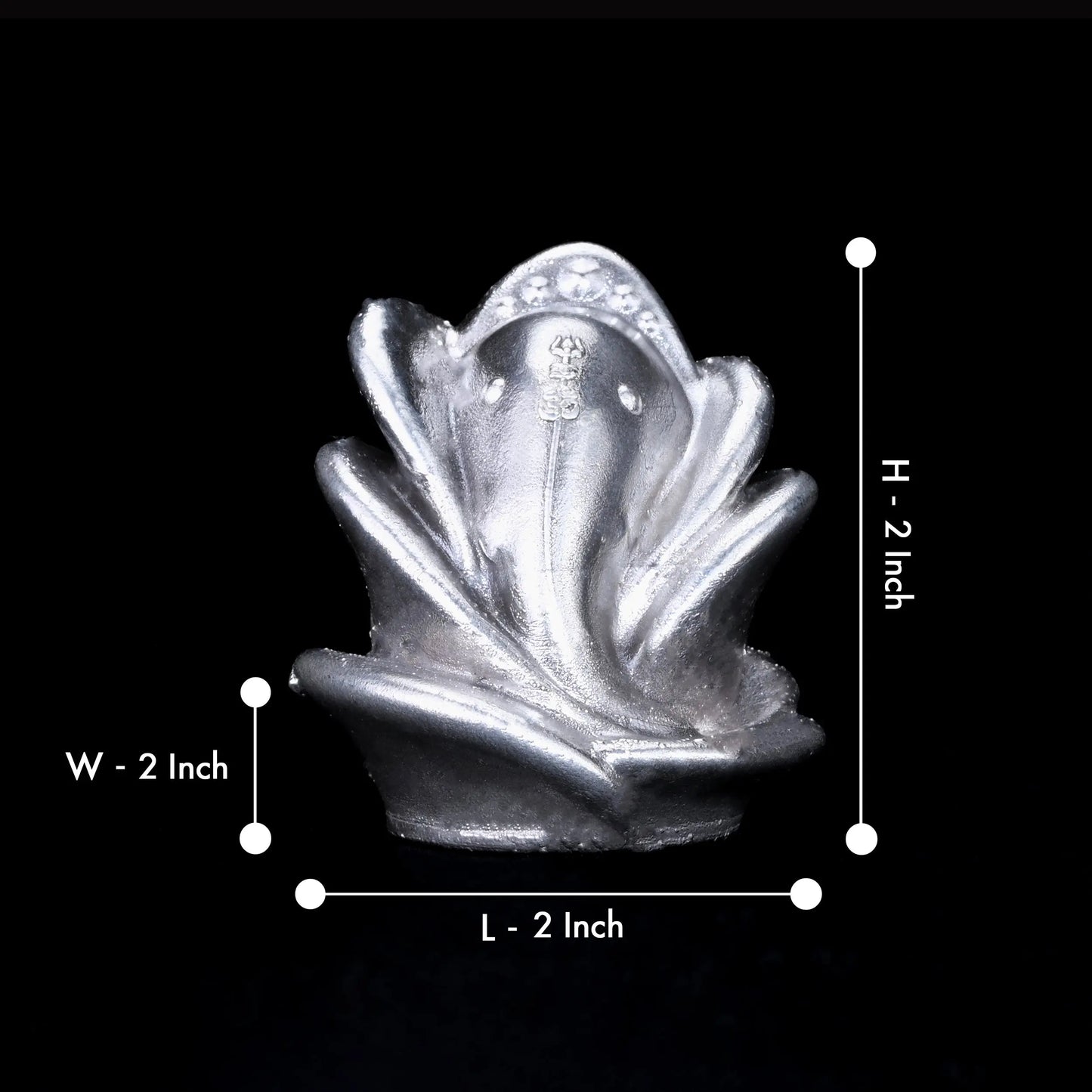 Rose Ganesha Pure Silver theartarium