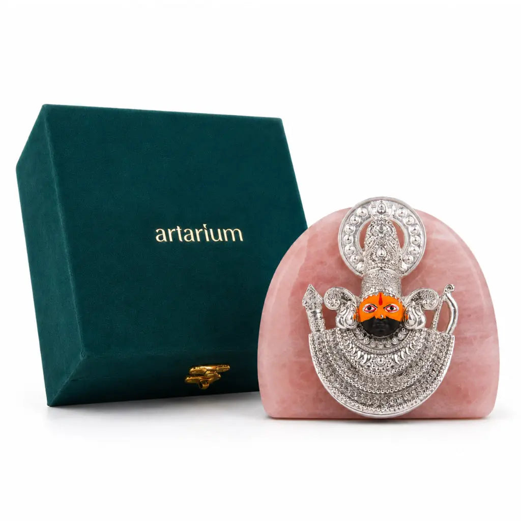 Khatu Shyam Silver-Plated Idol 
