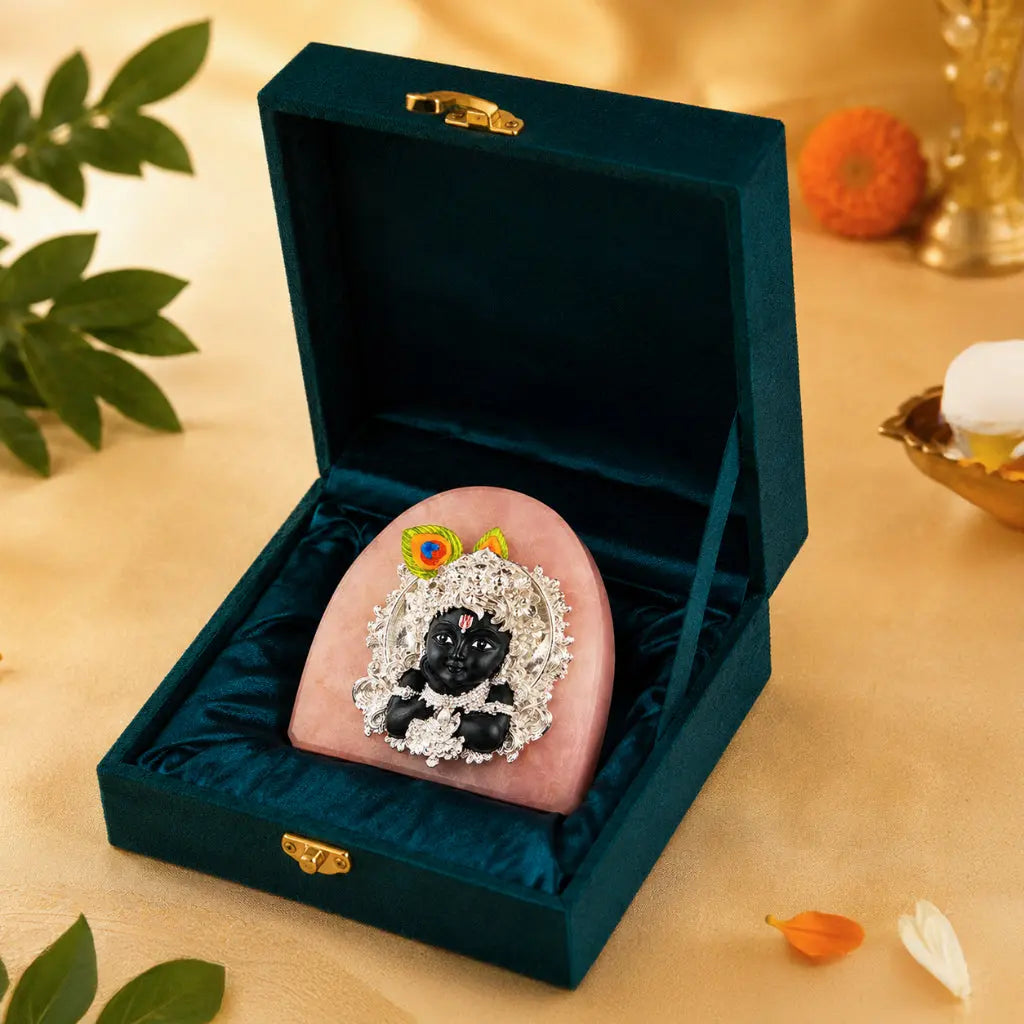 Little Krishna Silver-Plated Idol 