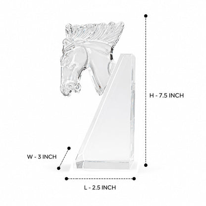 The Crystal Stallion Bookend 