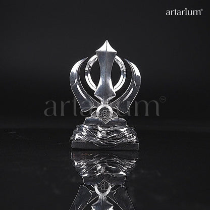 Khanda Sahib Silver Plated Idol