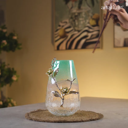 Biophilic Glass Flower Vase