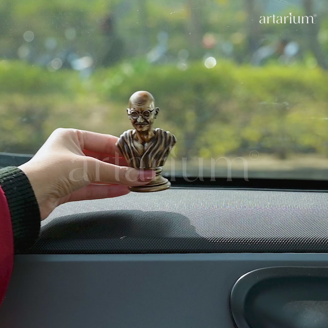 Mahatma Gandhi Car Dashboard Idol
