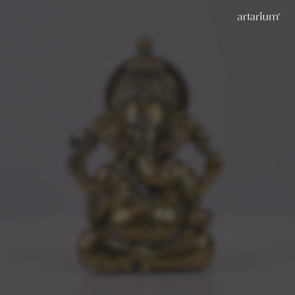 Brass Vighnaharta Ganesha Idol