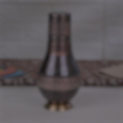 Antique Etching Pear Copper Jar with Gift Box