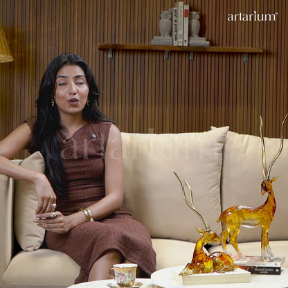 Zinc Alloy African Gazelle Sculpture
