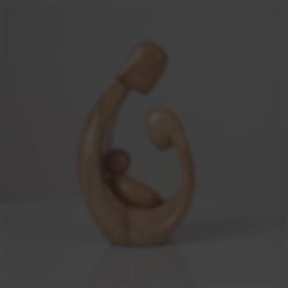Wooden Family Figurine