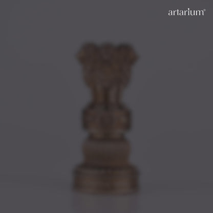 Ashok Stambh Statue Car Dashboard