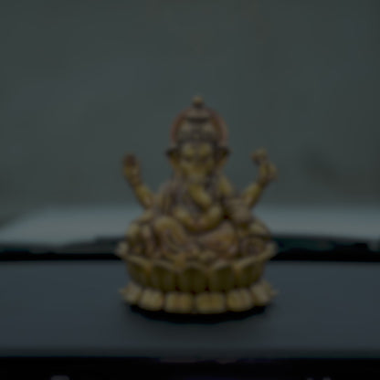 Ganpati Bappa (Lotus) Car Dashboard