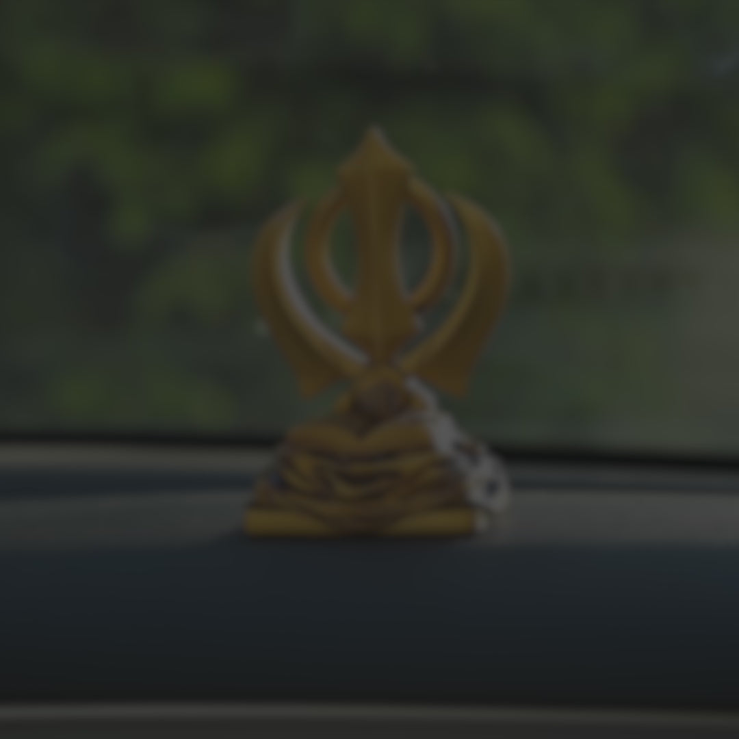 Khanda Sahib for Car Dashboard