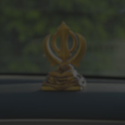 Khanda Sahib for Car Dashboard