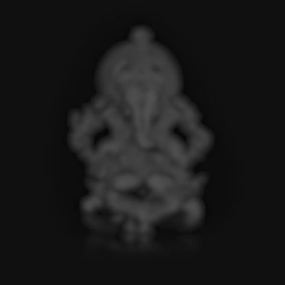 Vighnaharta Ganesha Silver Plated Idol