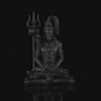 Meditating Lord Shiva 40 - 45 Gm 999 Silver