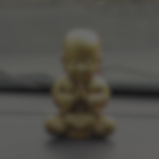 Meditating Baby Monk Car Dashboard