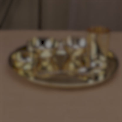 Brass Plain Thali set