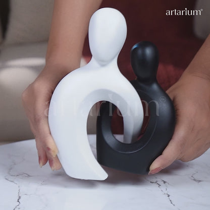 Black & White Soulmates Sculpture