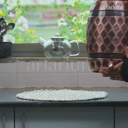 Antique Copper Matka Water Dispenser