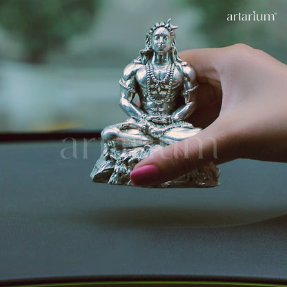 Adiyogi Shiva Statue 40 - 45 gm 999 Silver