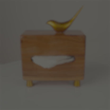 Wooden Wing Tissue Box