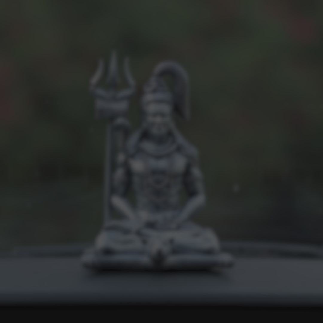 Meditating Lord Shiva Car Dashboard