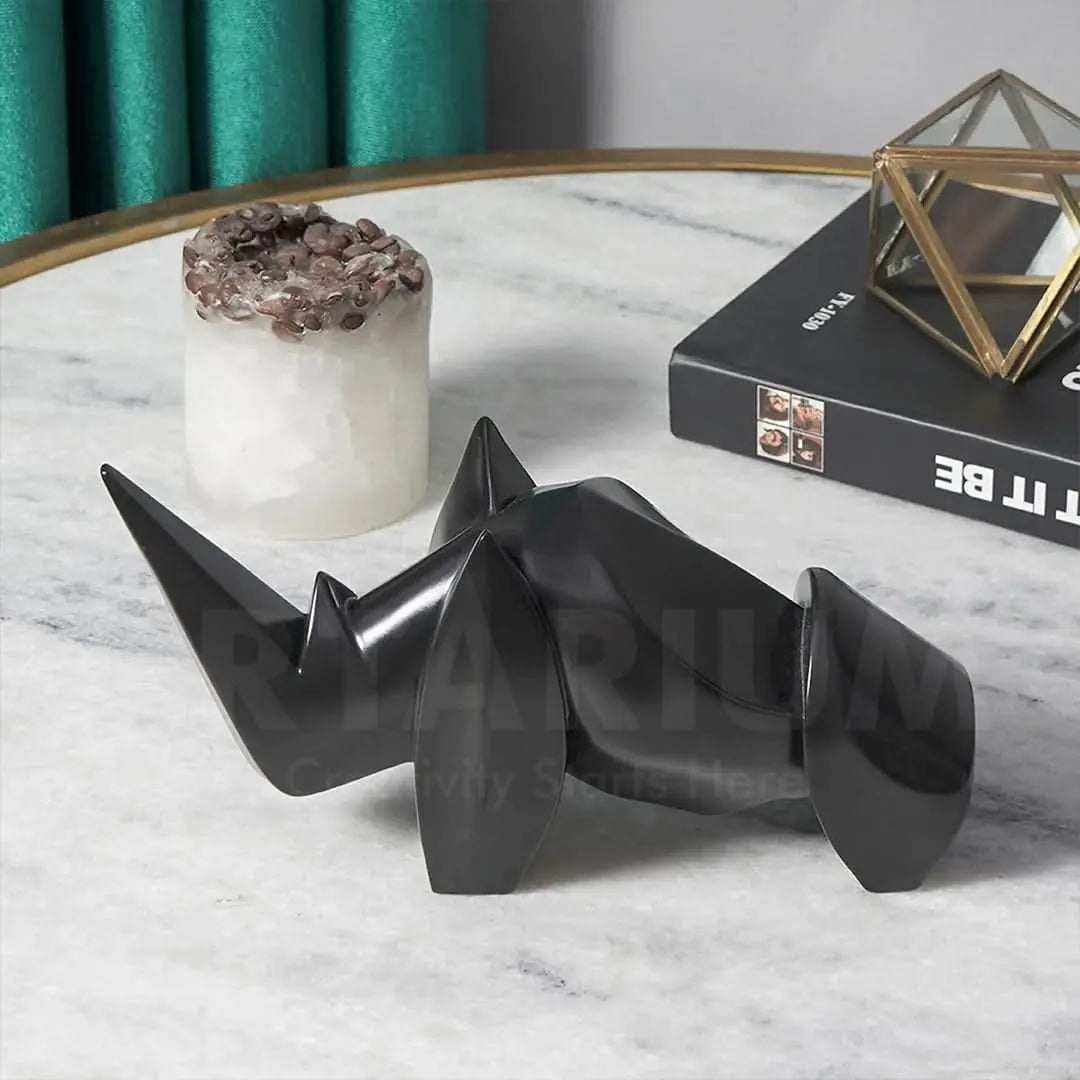 Abstract Art Rhino Figurine theartarium
