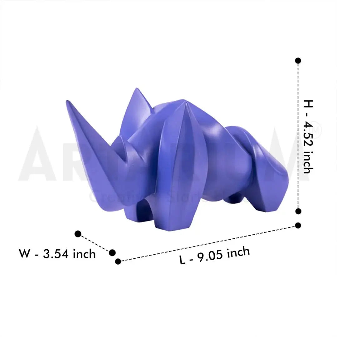 Abstract Art Rhino Figurine theartarium