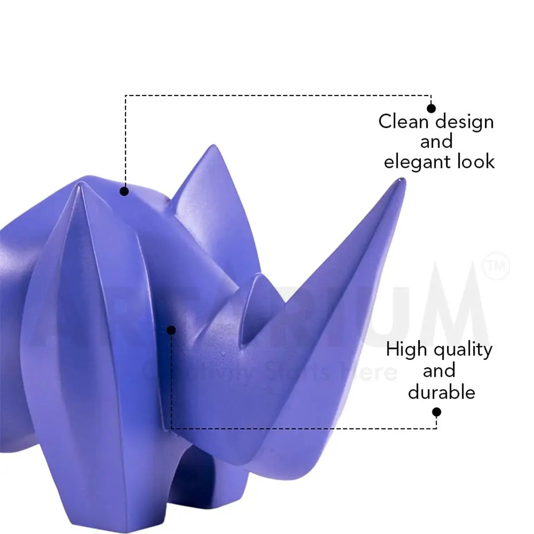 Abstract Art Rhino Figurine theartarium