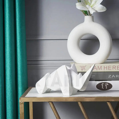 Abstract Art Rhino Figurine theartarium