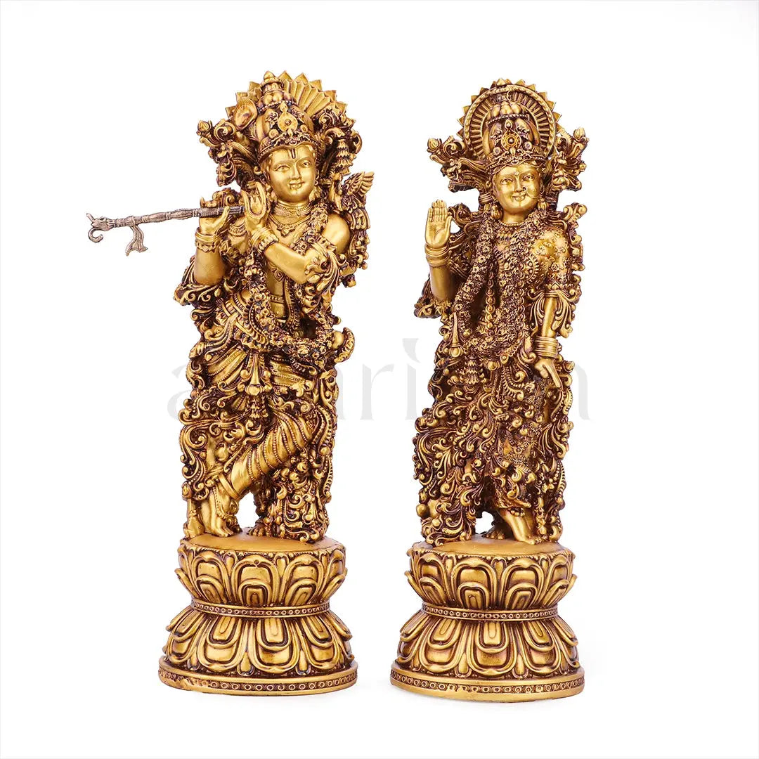 radha krishna statue