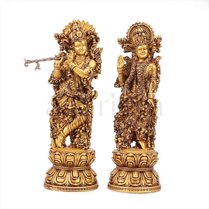 radha krishna statue