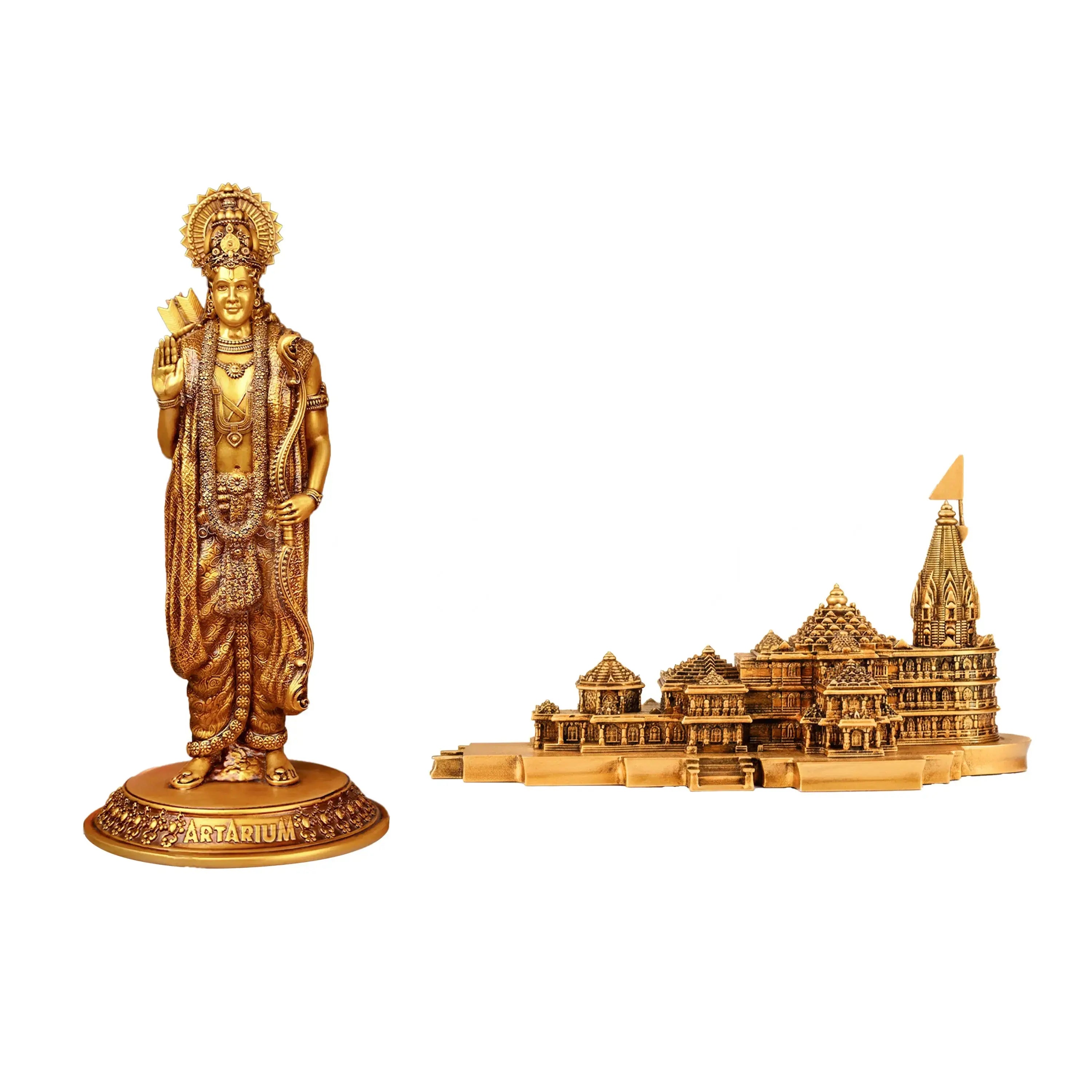 Shri Ram & Ayodhya Ram Mandir Murti Set Artarium