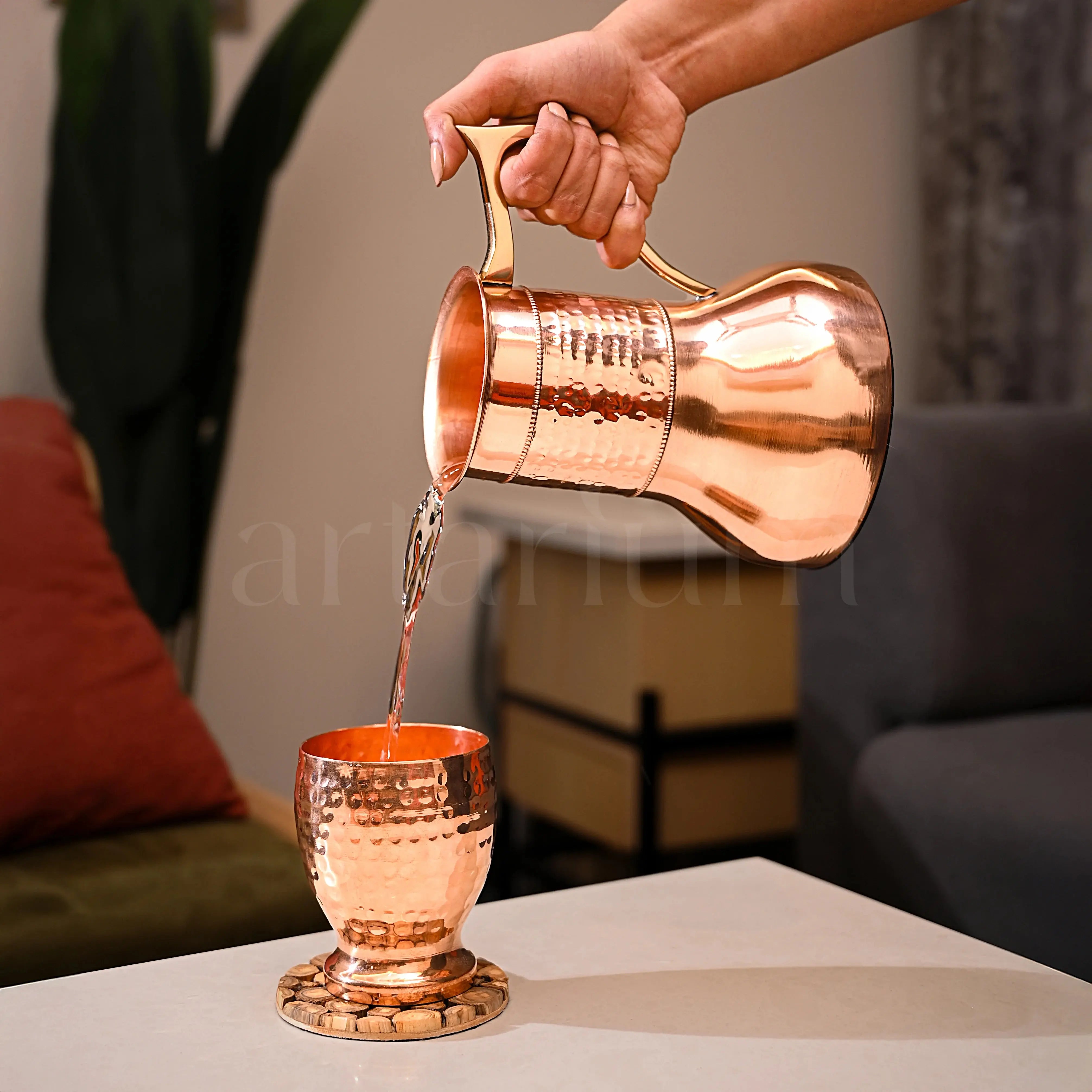 Copper Jar with Handle theartarium
