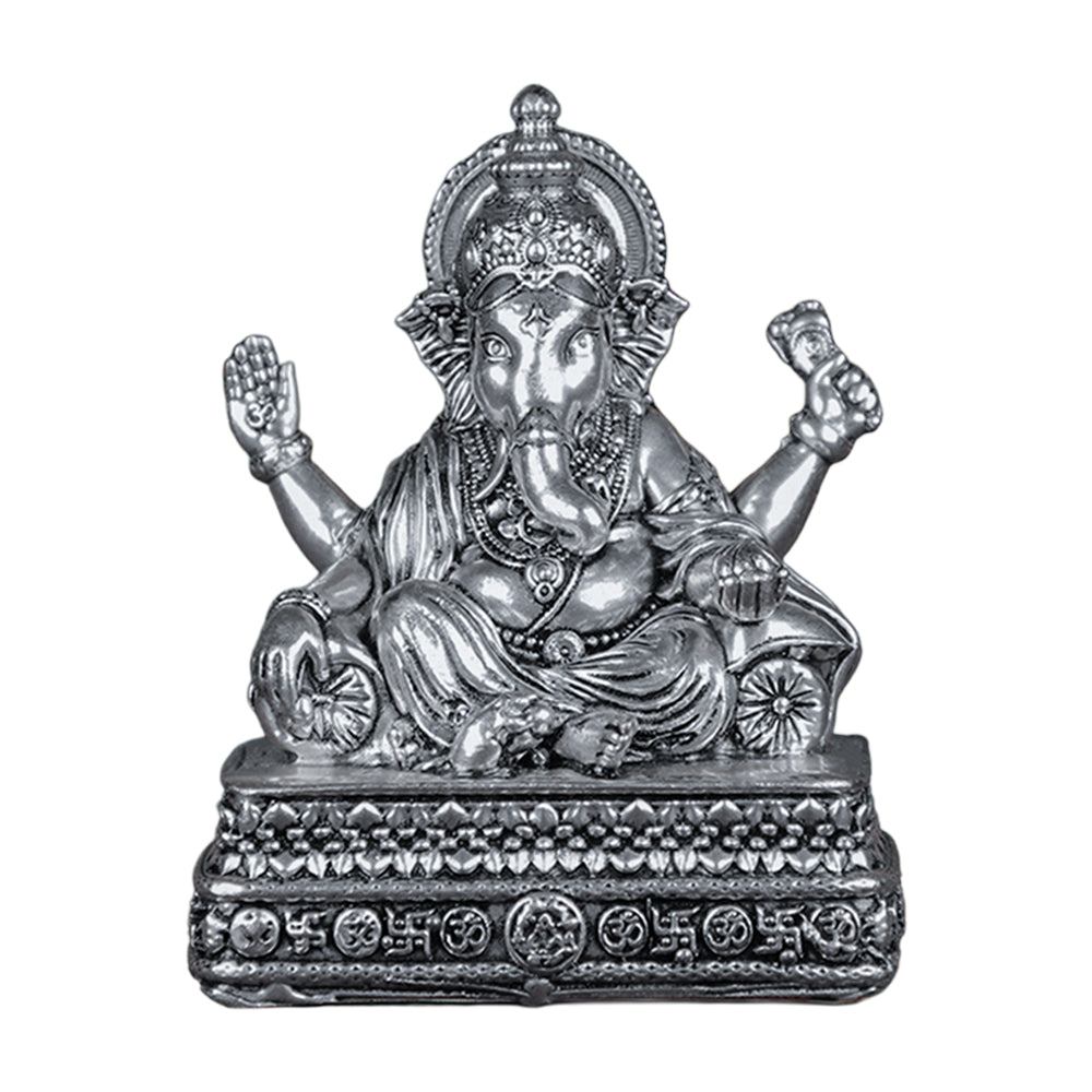 Brass Vinayaka Statue Silver Plated