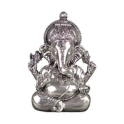 Brass Vighnaharta Ganesha Idol Silver Plated