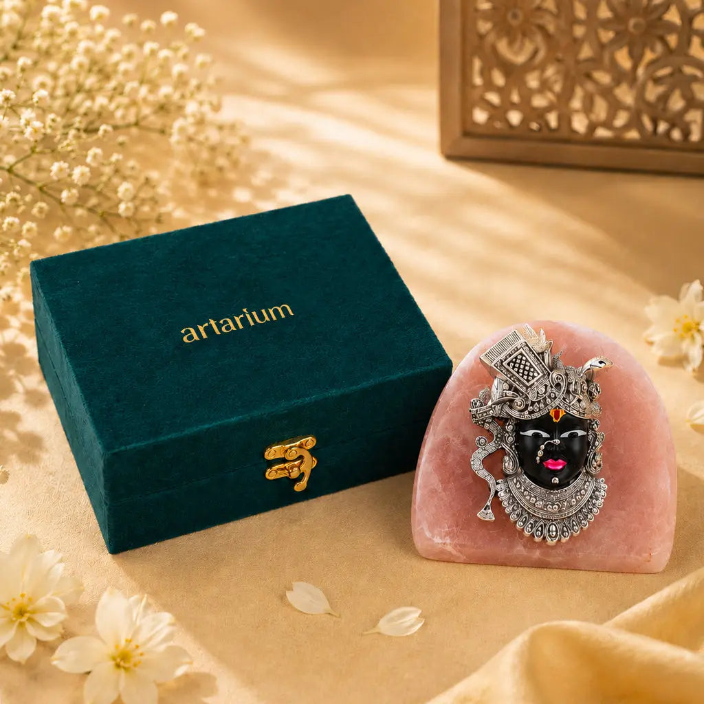 Shrinathji Silver-Plated Idol 