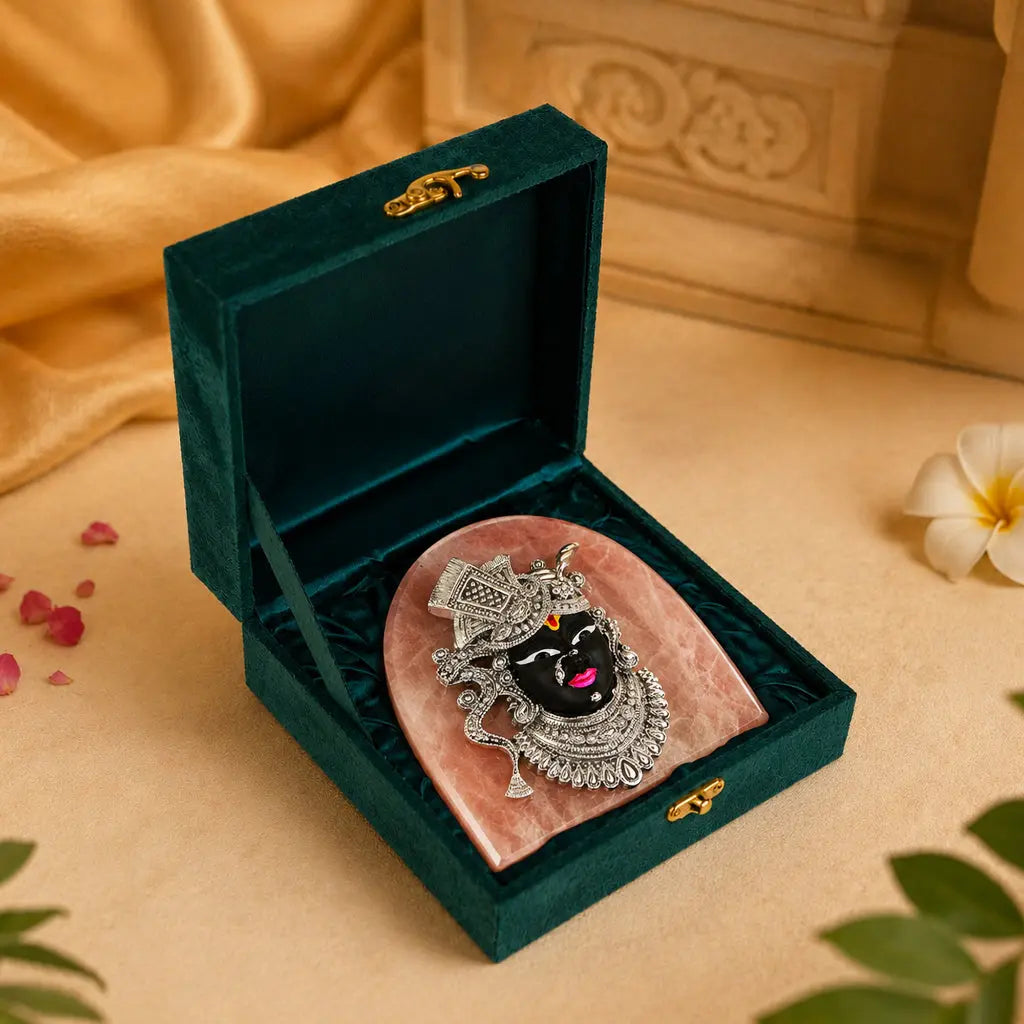 Shrinathji Silver-Plated Idol 