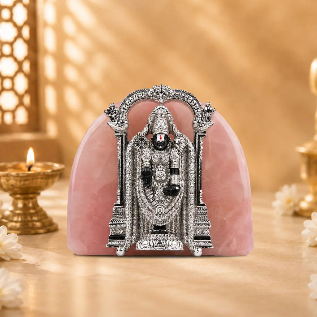 Tirupati Balaji Silver-Plated Idol 
