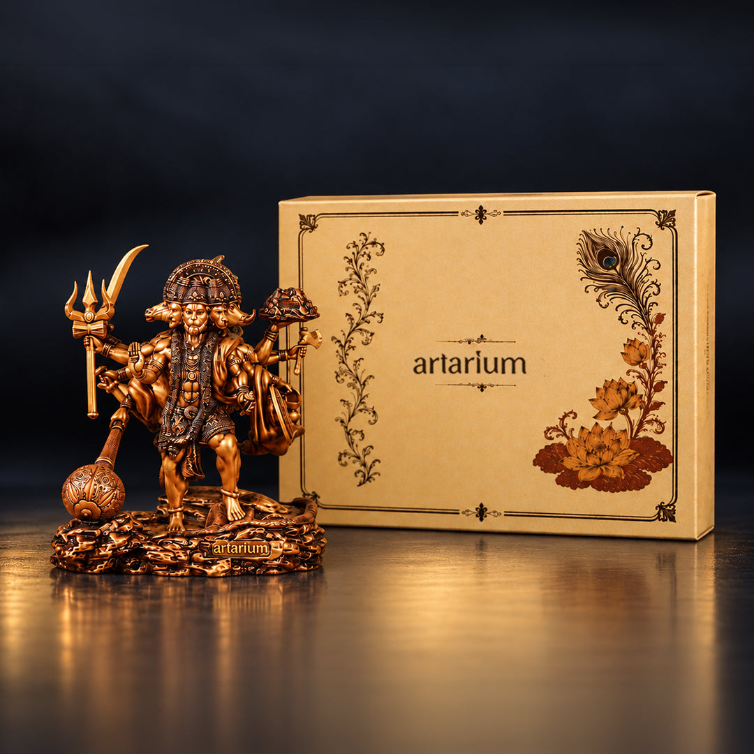 Standing Panchmukhi Hanuman Statue With Premium Packaging 
